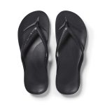 Kids - Arch Support Thongs - Black