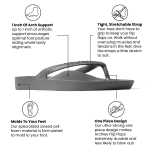 Arch Support Flip Flops - Classic - Charcoal